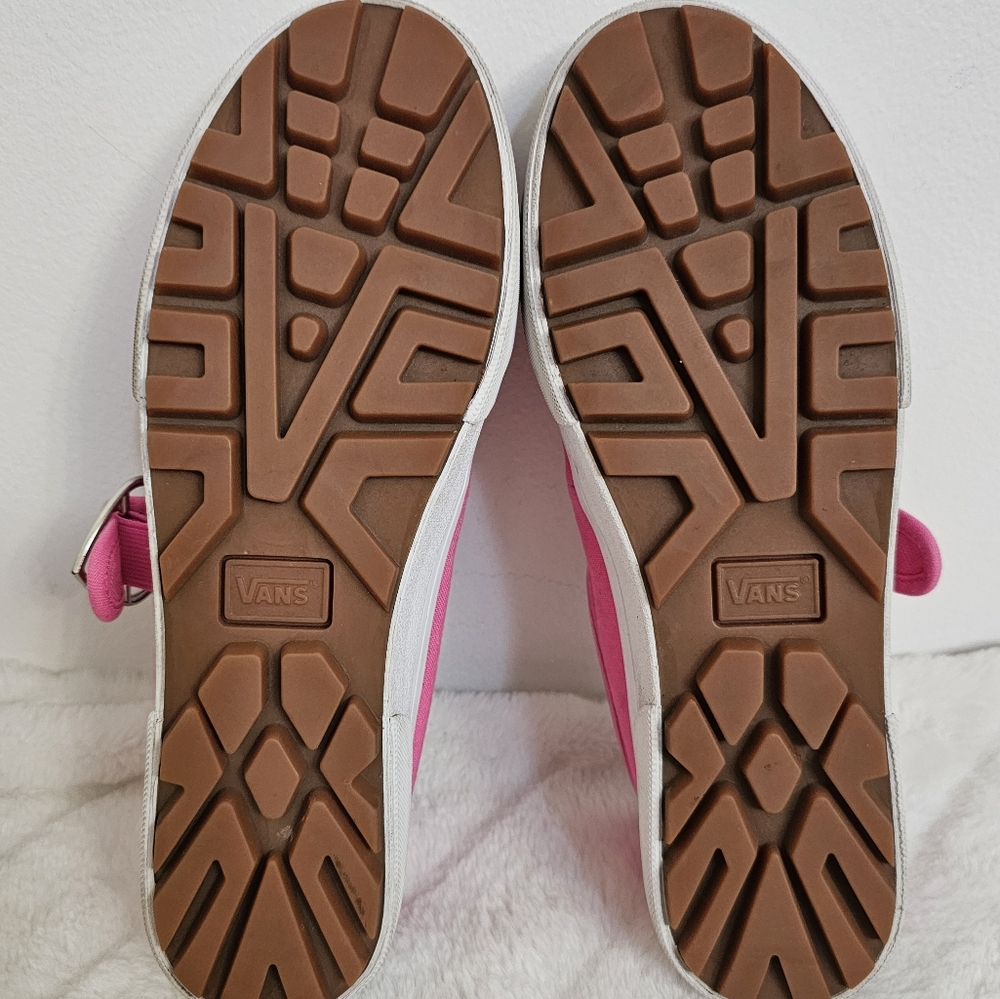 Vans Style 93 Retro Pink Mary Jane Heart Buckle Lug Sole Sneakers US M-6 W-7.5 - Picture 8 of 12